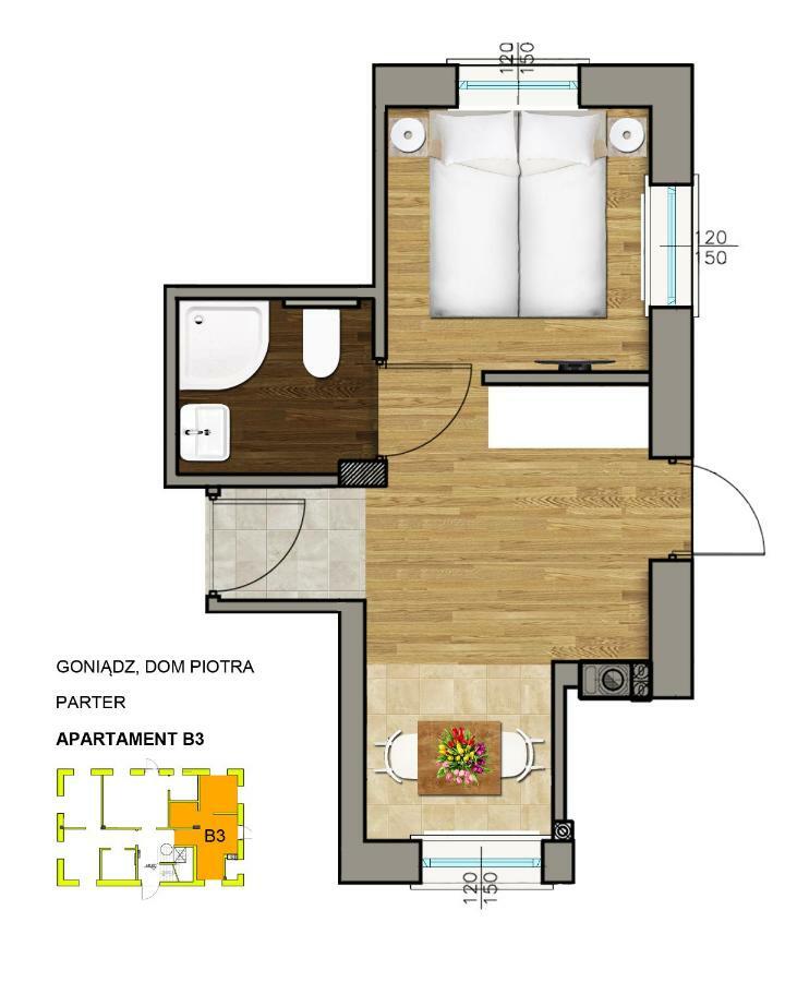 Dom Piotra Apartment Goniadz Ngoại thất bức ảnh