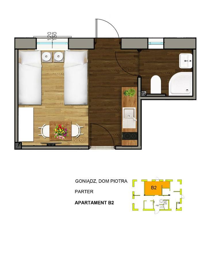 Dom Piotra Apartment Goniadz Ngoại thất bức ảnh